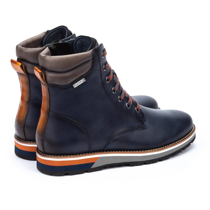 Men's Pikolinos PIRINEOS Ankle Boots Blue | NZ Q2Q7091